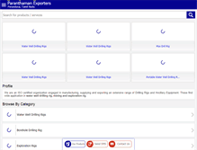 Tablet Screenshot of dthdrillingrig.com